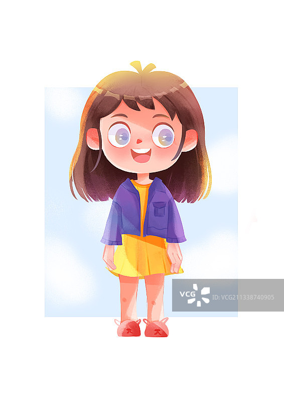 卡通可爱女孩图片素材