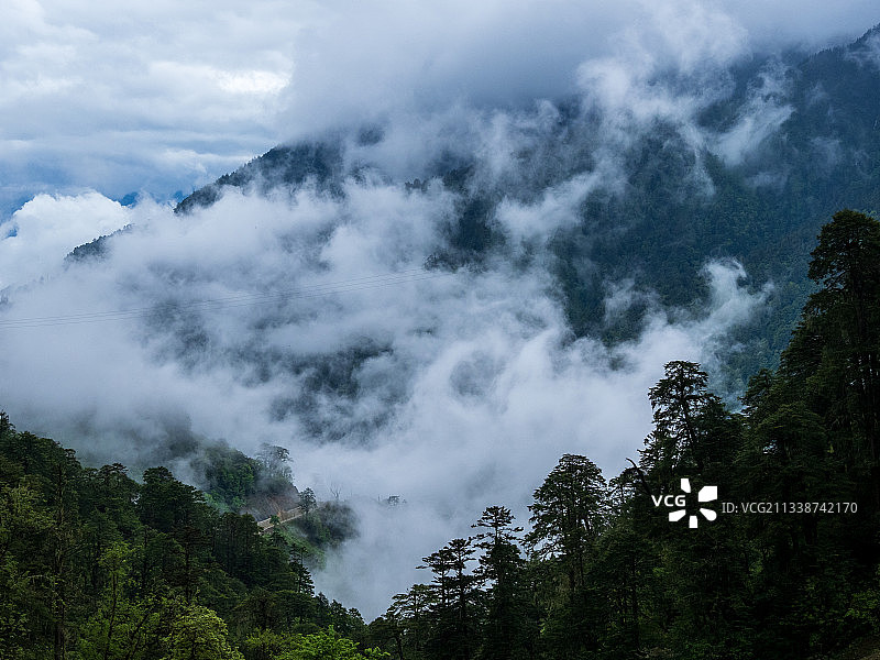 德贡线-云岭-孔雀山风景图片素材