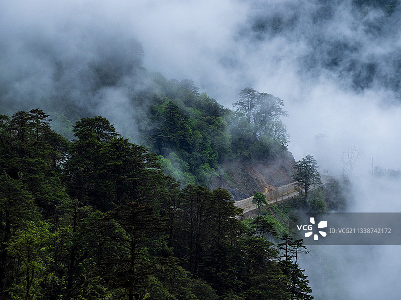 德贡线-云岭-孔雀山风景图片素材