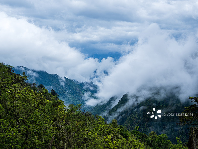 德贡线-云岭-孔雀山风景图片素材