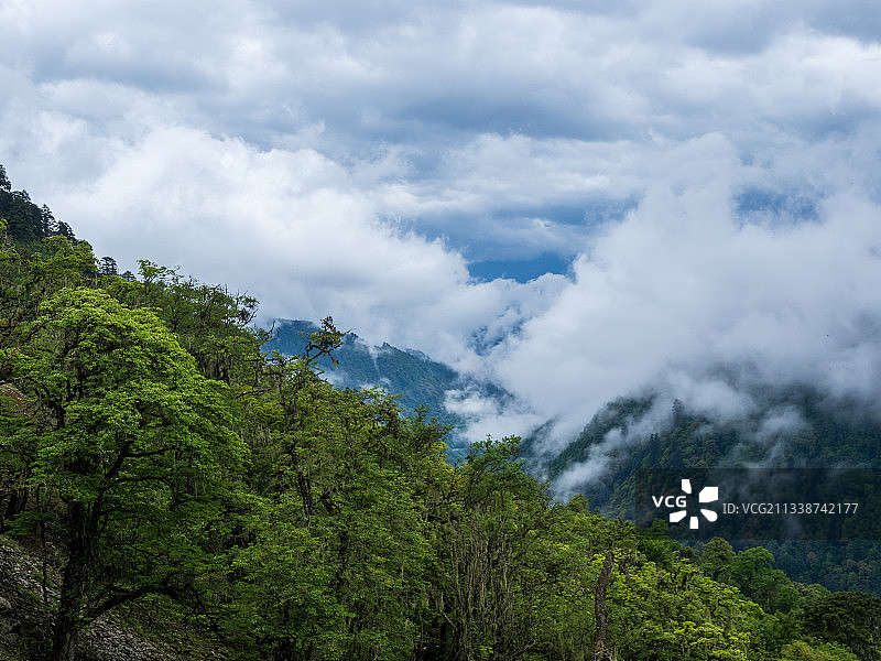 德贡线-云岭-孔雀山风景图片素材