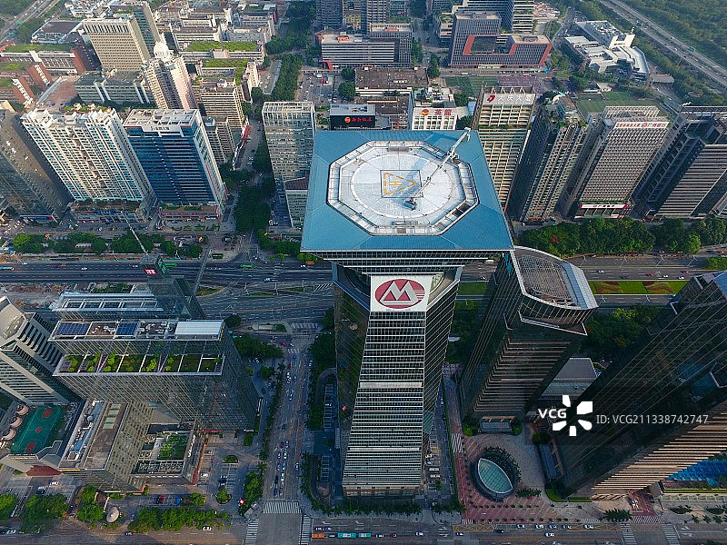 俯瞰深圳招银大厦图片素材