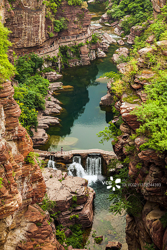 红石峡风光图片素材
