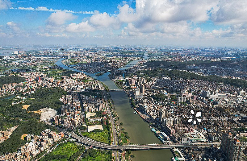 虎门镇航拍景观图片素材