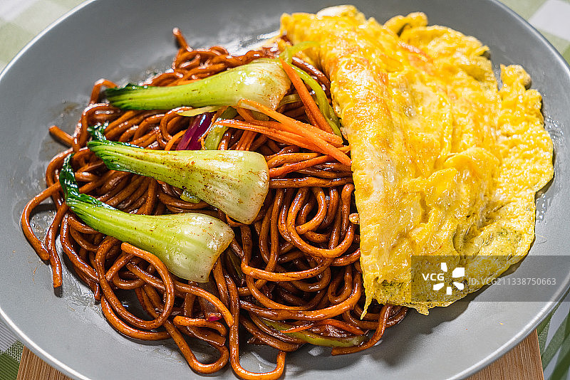鸡蛋炒面图片素材