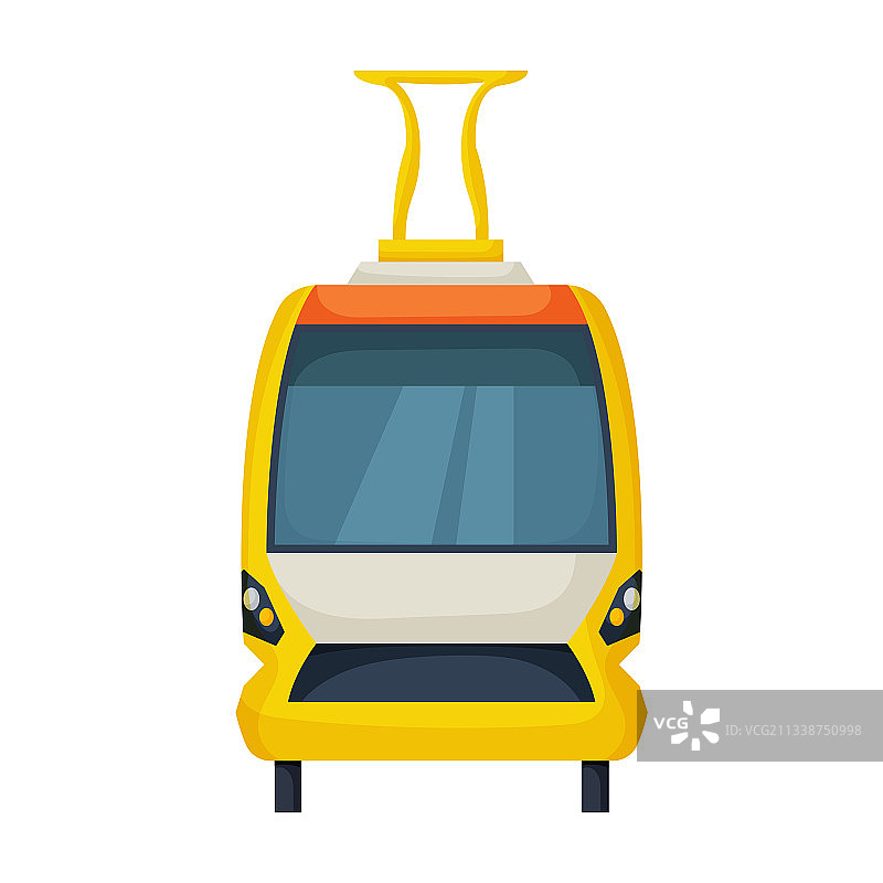 有轨电车卡通图标图片素材