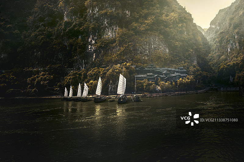 湖北宜昌之三峡人家图片素材