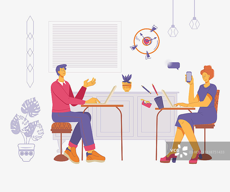 职场同事沟通交流图片素材