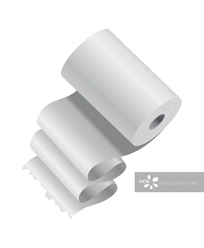 逼真的卫生纸或厨房用纸卷图片素材