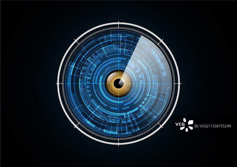 未来科技抽象雷达安全背景图片素材