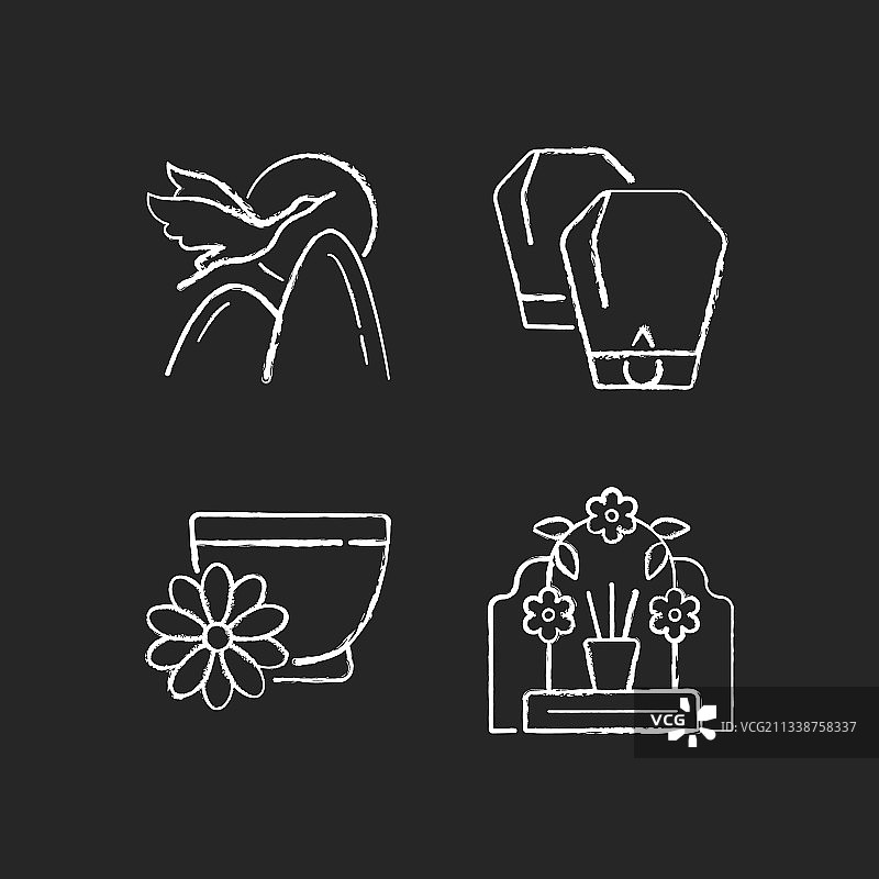 中国国庆假期粉笔白图标图片素材