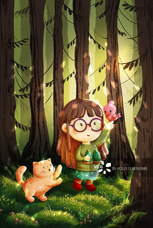 森林探险图片素材