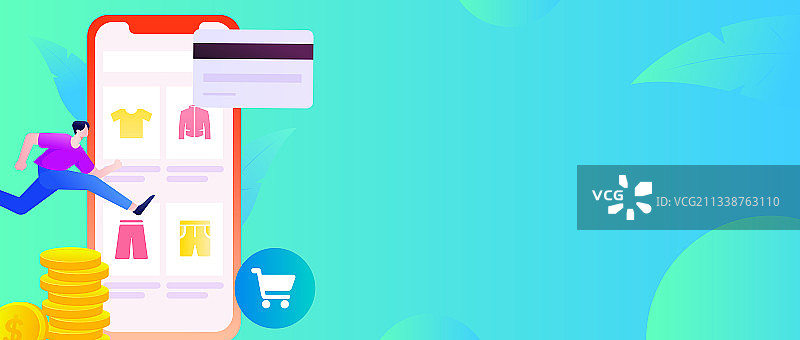 直播带货的网红电商人物矢量互联网插画图片素材