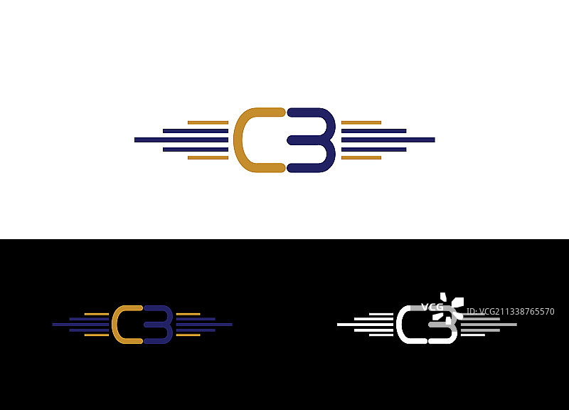 首字母CB标志或图标设计图图片素材