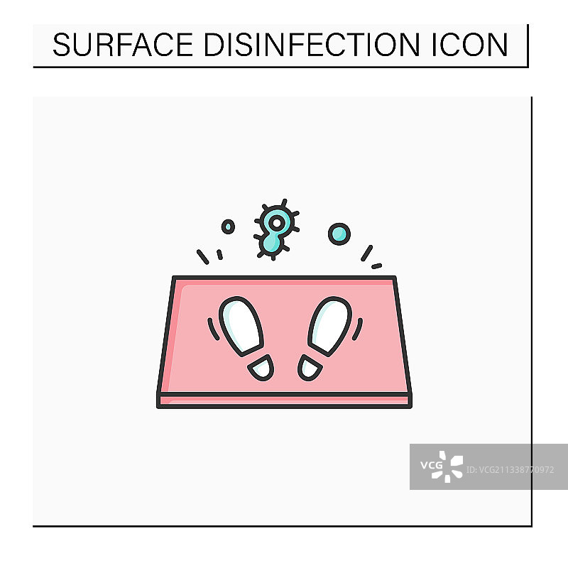 消毒垫彩色图标图片素材