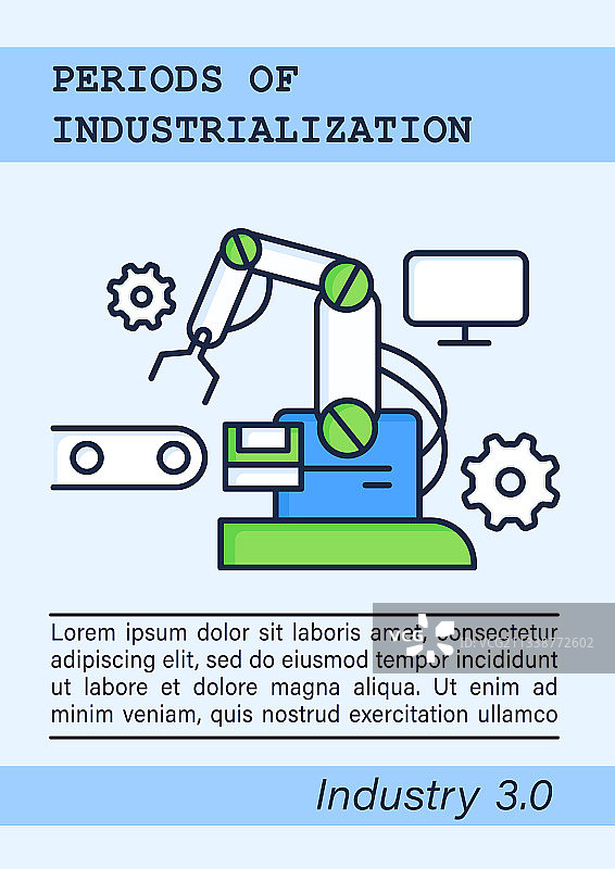 工业3.0宣传册图标图片素材