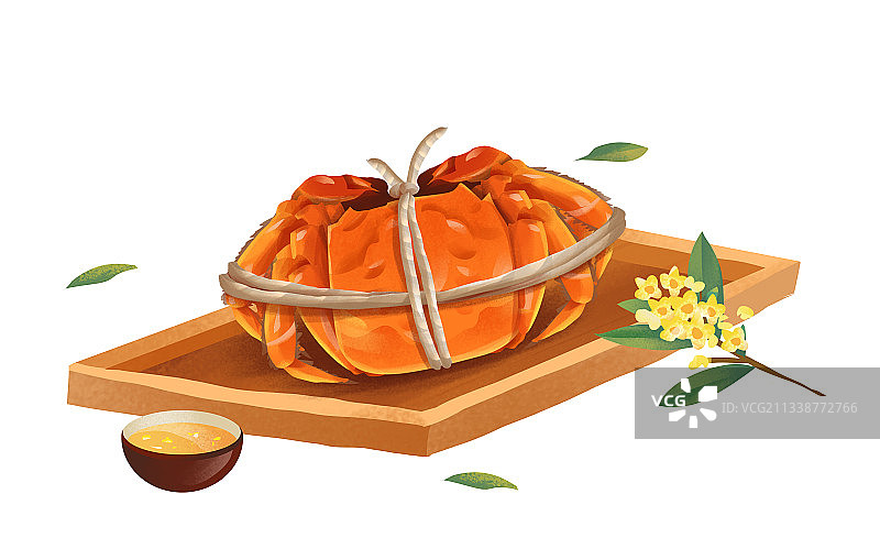 中国传统美食 大闸蟹图片素材