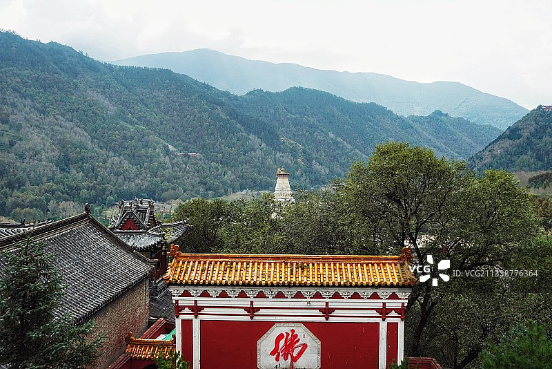 山西五台山菩萨顶图片素材