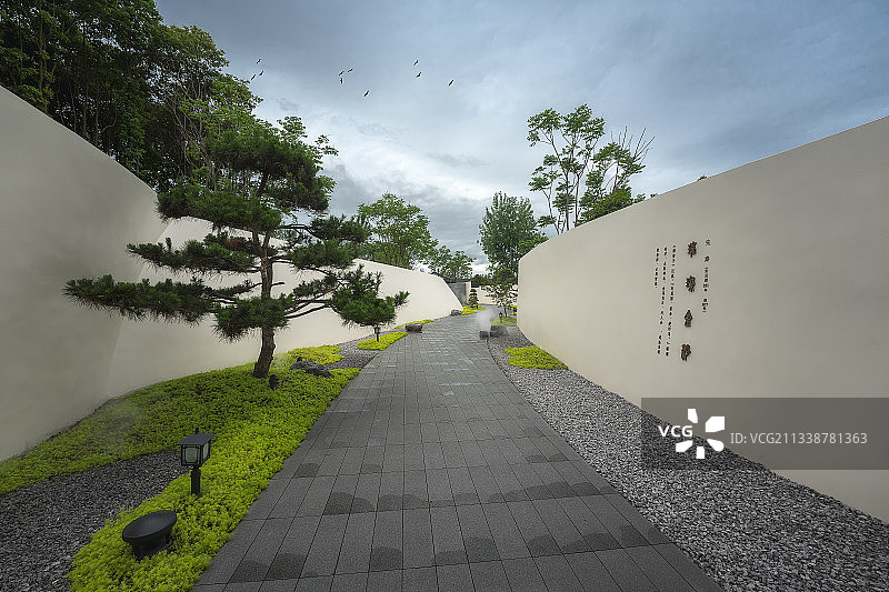 川菜小镇中式园林图片素材