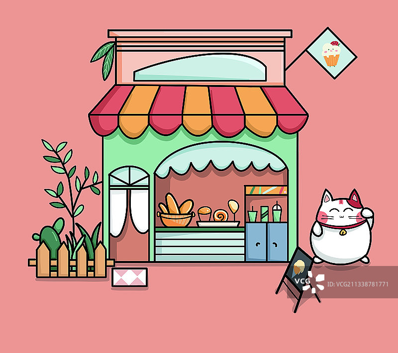 甜品站图片素材