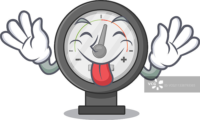 有趣的压力表卡通图片风格图片素材