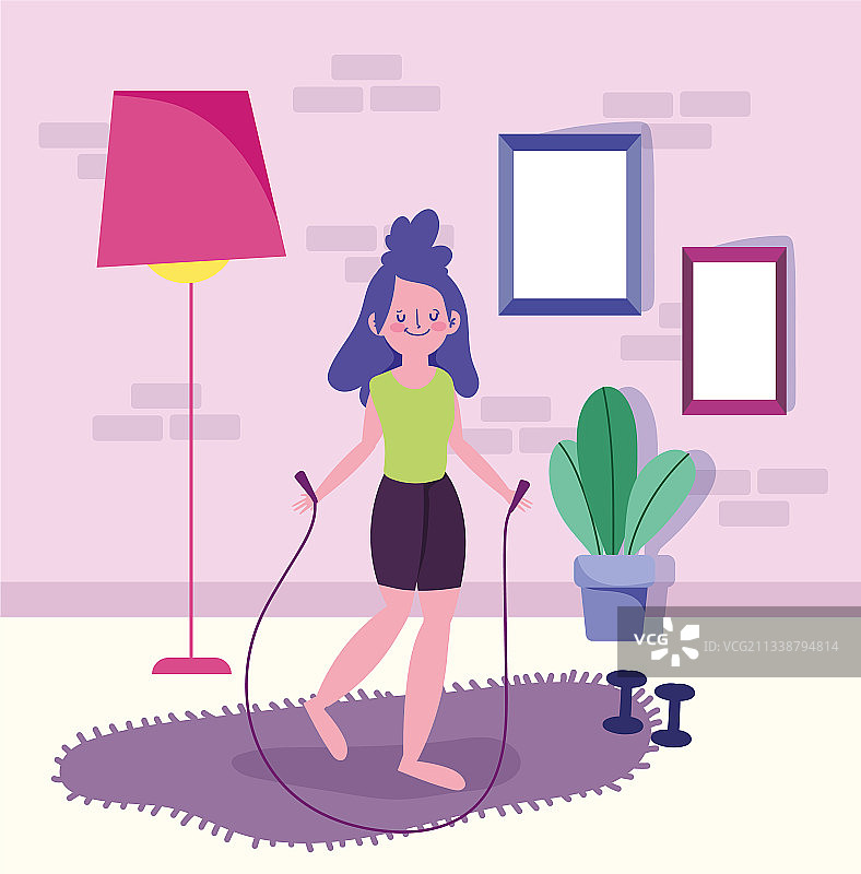 居家运动图片素材