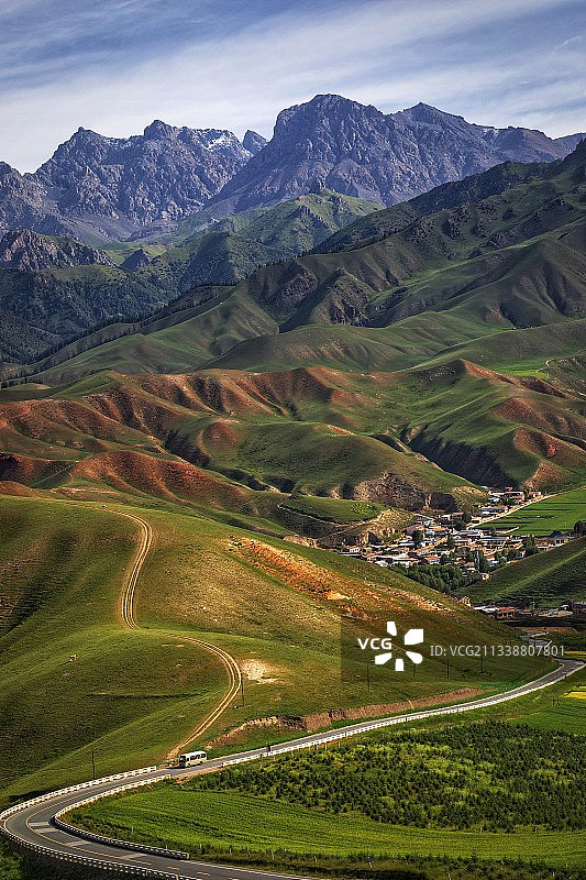 大美青海之祁连卓尔山图片素材