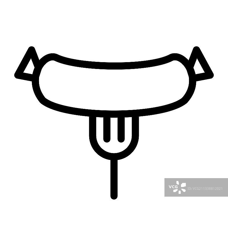 烧烤香肠肉类独立图标图片素材