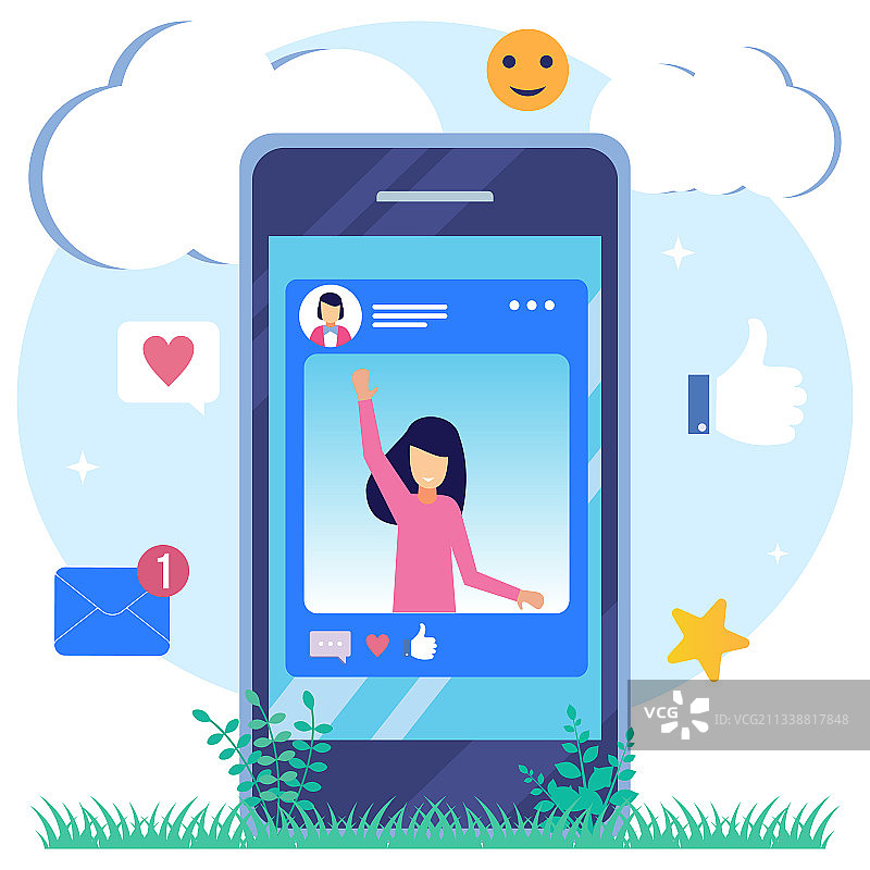 卡通人物图形网红图片素材