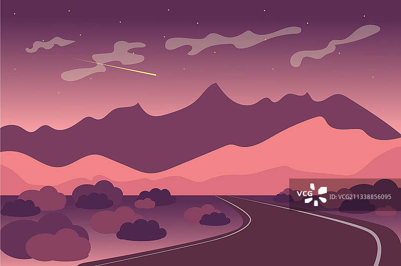 公路山景背景图片素材