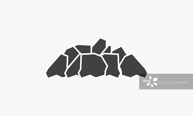 白色背景上的煤炭图标设计图片素材