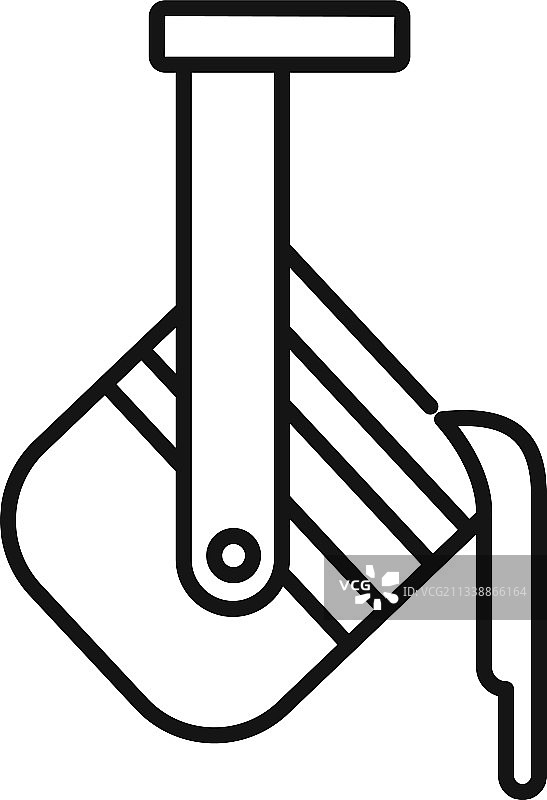 热冶金罐图标轮廓样式图片素材