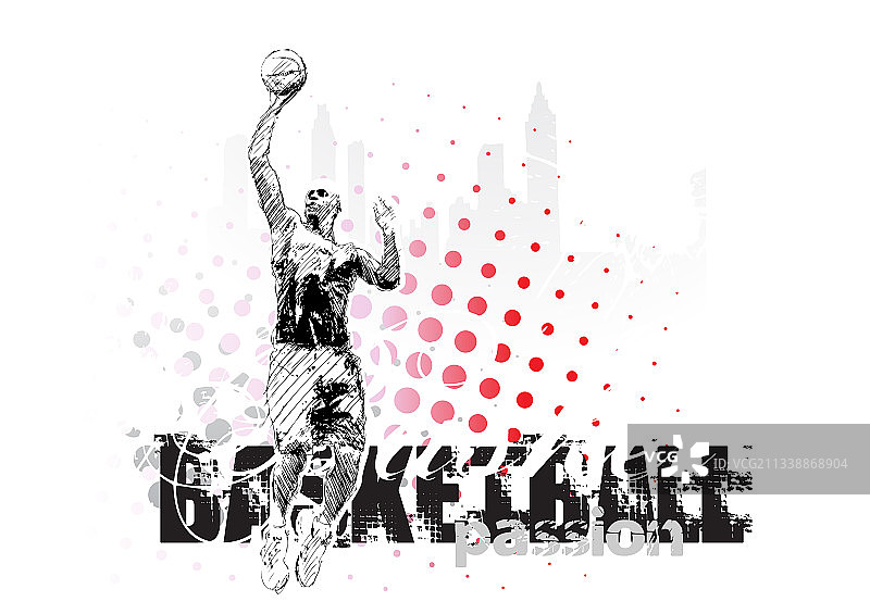 篮球海报背景图片素材