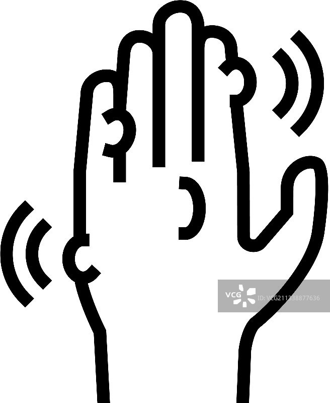 疣病线性图标图片素材