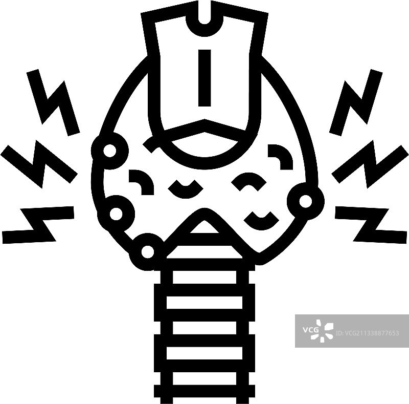 甲状腺疾病线稿图标图片素材