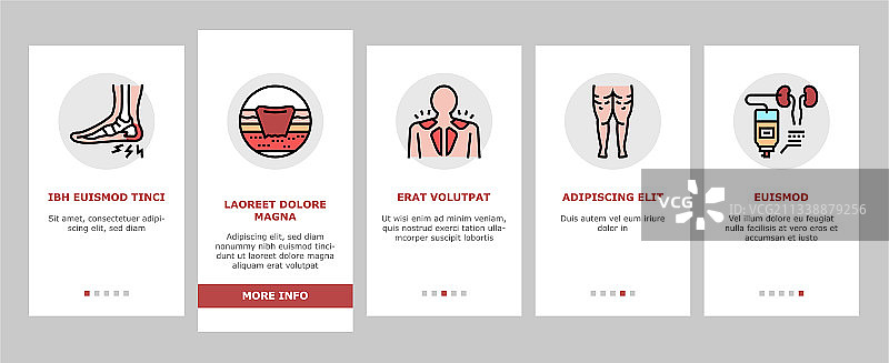 人类疾病问题引导图标集图片素材