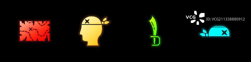 海盗藏宝图、船长剑素材图片素材