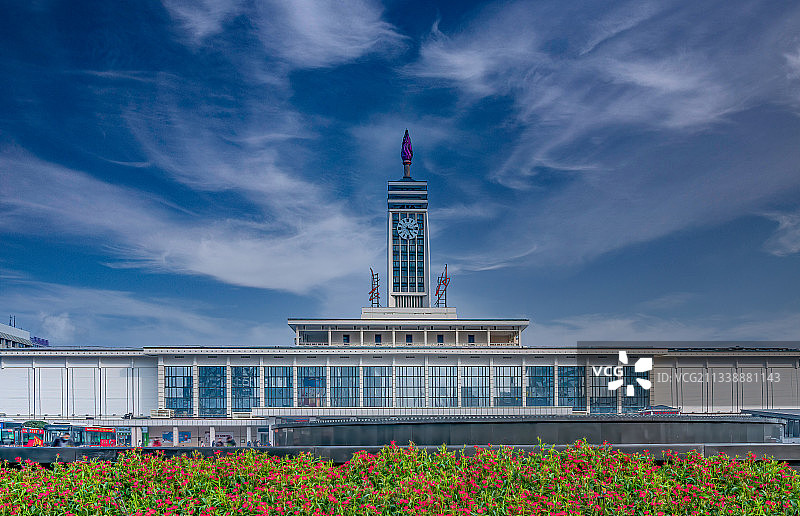 城市建筑与风光：长沙火车站图片素材