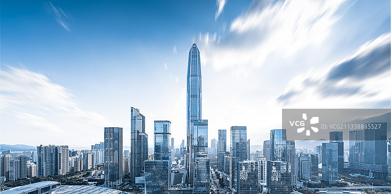 深圳城市天际线图片素材