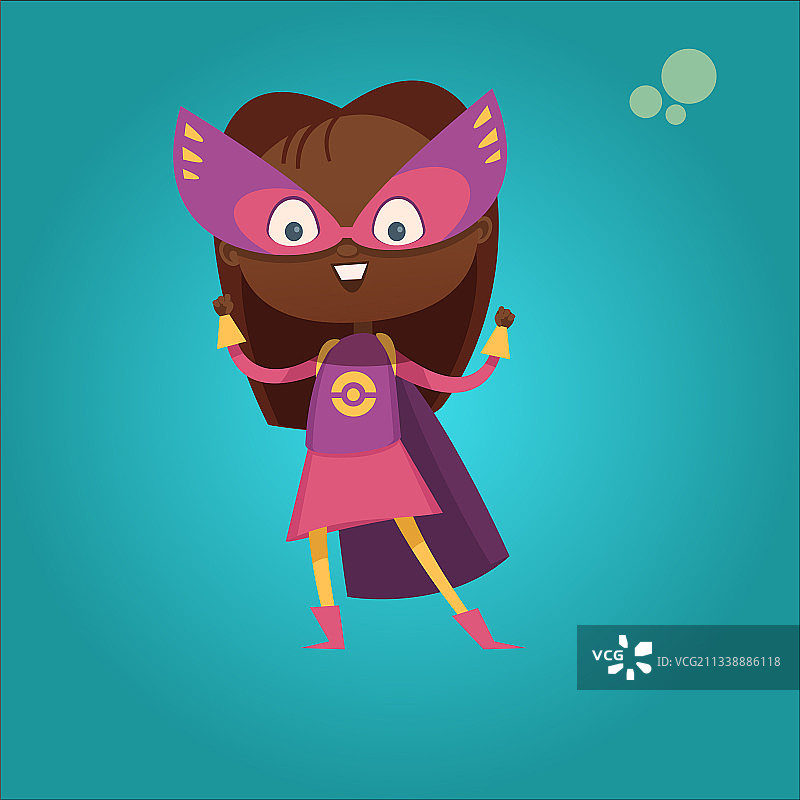 有趣的超级英雄儿童插画图片素材