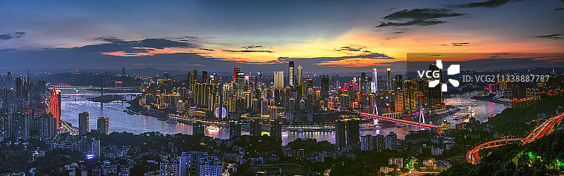 飞霞，夜阑珊图片素材