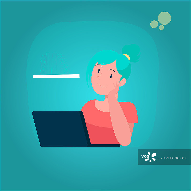 在家办公：共享空间中的年轻人图片素材