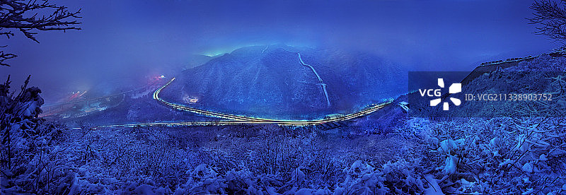 京张铁路青龙桥之字形折返线图片素材