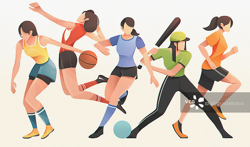 运动会女运动员合照合集图片素材