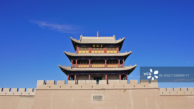 嘉峪关城楼图片素材