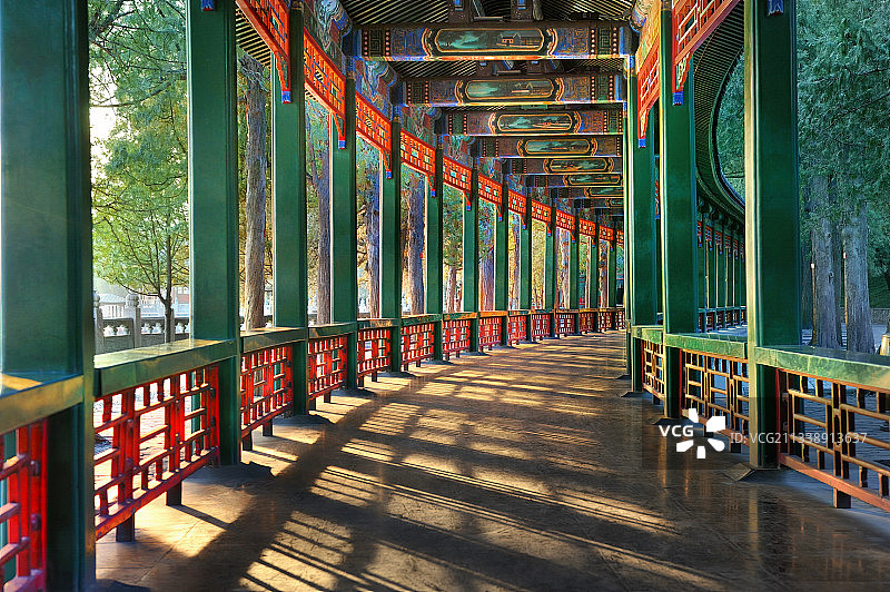 颐和园长廊图片素材