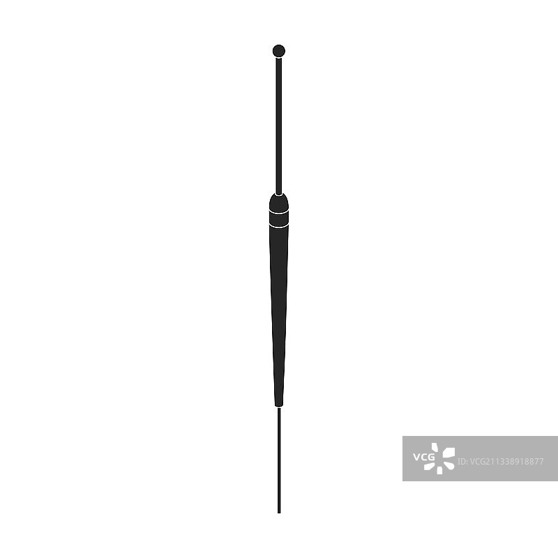 黑色鱼漂图标图片素材