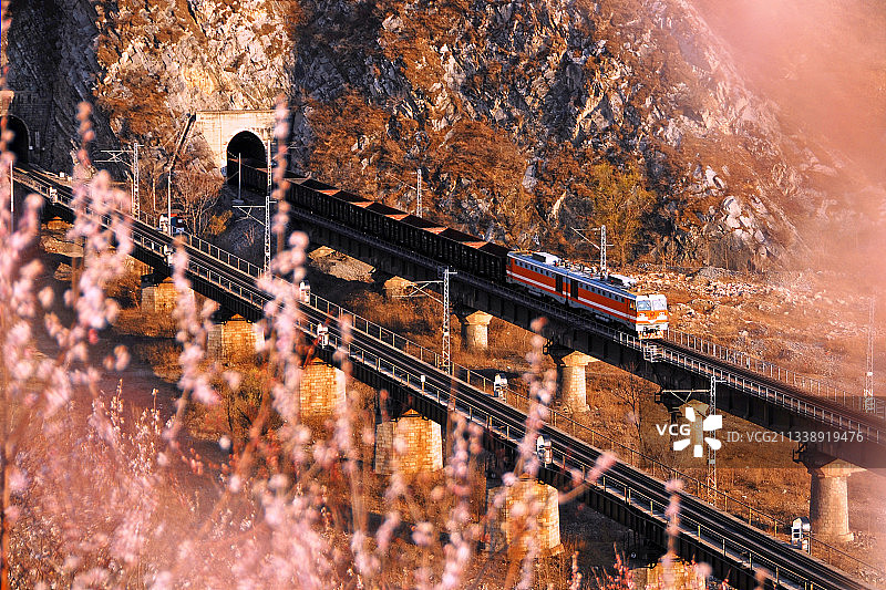 丰沙铁路斜河涧-落坡岭段图片素材