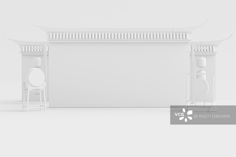 3d渲染中国风场景图片素材