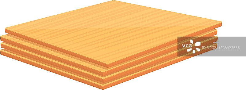 全新胶合板堆叠卡通风格图标图片素材